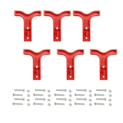 10X Red T Bar Handle For Anderson Style Plug Connectors Tool 50Amp 12-24V 6Awg V528-HANDLE-RED-10PCS-24401