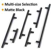 5pcs Silver Kitchen Cabinet Door Handles Stainless Steel Door Drawer Pull T Bar - 100mm/64mm V528-HANDLE-SILVER-100-64MM-5PCS-57199