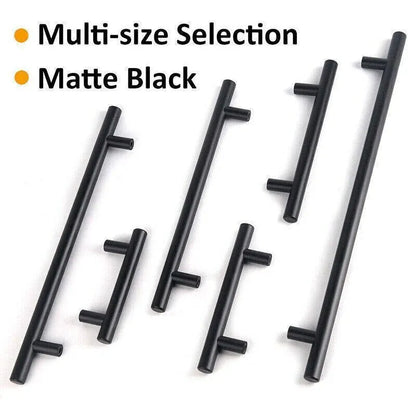 5pcs Silver Kitchen Cabinet Door Handles Stainless Steel Door Drawer Pull T Bar - 250mm/160mm V528-HANDLE-SILVER-250-160MM-5PCS-92101