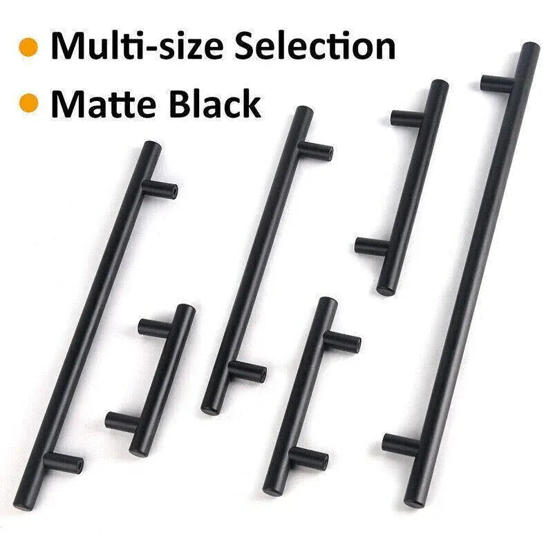 5pcs Silver Kitchen Cabinet Door Handles Stainless Steel Door Drawer Pull T Bar - 500mm/320mm V528-HANDLE-SILVER-500-320MM-5PCS-71143