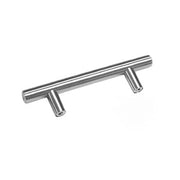 5pcs Silver Kitchen Cabinet Door Handles Stainless Steel Door Drawer Pull T Bar - 50mm V528-HANDLE-SILVER-50MMSINGLEHOLE-5PCS