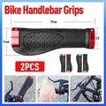 Ergonomic MTB Bike Handlebar Grips 2PCS Lock On Rubber Cycling Mountain Bicycle - Black V528-HANDLEBARGRIPS-BLACK-2PCS-59706