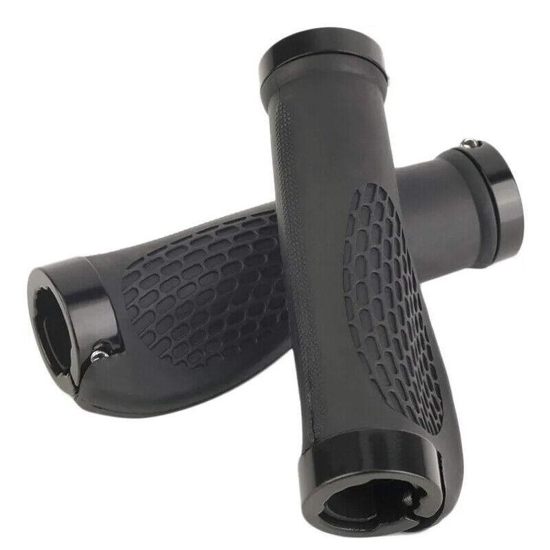 Ergonomic MTB Bike Handlebar Grips 2PCS Lock On Rubber Cycling Mountain Bicycle - Black V528-HANDLEBARGRIPS-BLACK-2PCS-59706