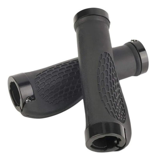 Ergonomic MTB Bike Handlebar Grips 2PCS Lock On Rubber Cycling Mountain Bicycle - Black V528-HANDLEBARGRIPS-BLACK-2PCS-59706
