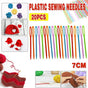 Mix Colour 20PCS Plastic Darning Threading Weaving Sewing Needles V528-HANDSEWINGNEEDLE-20PCS-10146