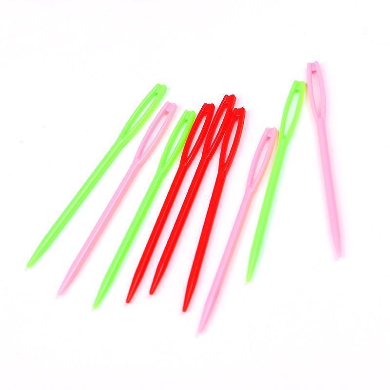 Mix Colour 20PCS Plastic Darning Threading Weaving Sewing Needles V528-HANDSEWINGNEEDLE-20PCS-10146