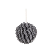 Chenille Hanging Ball Towel for Kitchen Bathroom Hand Drying Absorbent Cloth - Blue V528-HANDTOWEL-BLUE-2PCS-177626