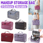 Womens Cosmetic Bag Make Up Case Travel Toiletry Wash Organiser Vanity Nail Box - Grey V528-HANDWASHBAG-GREY-79407