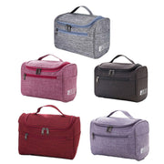 Womens Cosmetic Bag Make Up Case Travel Toiletry Wash Organiser Vanity Nail Box - Grey V528-HANDWASHBAG-GREY-79407