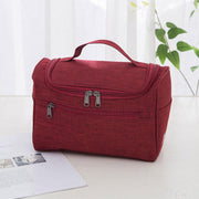 Womens Cosmetic Bag Make Up Case Travel Toiletry Wash Organiser Vanity Nail Box - Grey V528-HANDWASHBAG-GREY-79407