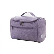 Womens Cosmetic Bag Make Up Case Travel Toiletry Wash Organiser Vanity Nail Box - Grey V528-HANDWASHBAG-GREY-79407