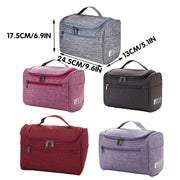 Womens Cosmetic Bag Make Up Case Travel Toiletry Wash Organiser Vanity Nail Box - Rose Red V528-HANDWASHBAG-ROSERED-39152