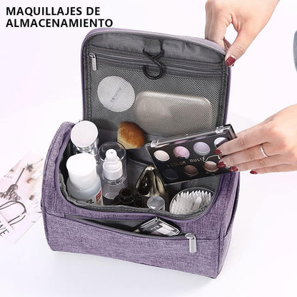 Womens Cosmetic Bag Make Up Case Travel Toiletry Wash Organiser Vanity Nail Box - Rose Red V528-HANDWASHBAG-ROSERED-39152