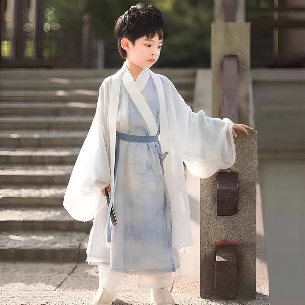Autumn Hanfu Outfit in Ancient Chinese Style for Young Wearers Tang Dynasty Inspired - 140 V528-HANFU-140-167794