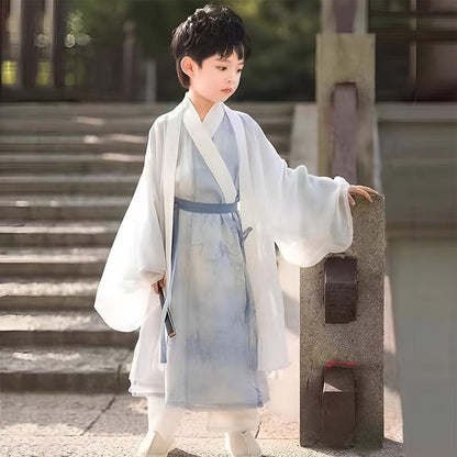 Autumn Hanfu Outfit in Ancient Chinese Style for Young Wearers Tang Dynasty Inspired - 140 V528-HANFU-140-167794