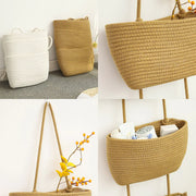 3 Layer Wall Mounted Storage Basket Hanging Organizer Rack for Household Items - White V528-HANGING-BASKET-WHITE-756030