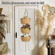 3 Layer Wall Mounted Storage Basket Hanging Organizer Rack for Household Items - White V528-HANGING-BASKET-WHITE-756030