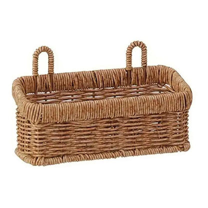 Wall-Mounted Rattan Style Hanging Storage Basket Kitchen Vegetable Fruit Basket - Large V528-HANGING-LARGE-886212