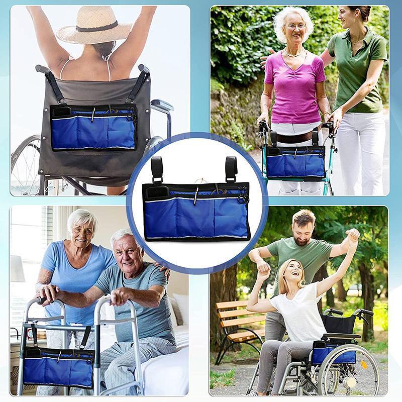 Waterproof Organizer Side Bag for Wheelchairs and Walkers - Black V528-HANGINGBAG-BLACK-58587