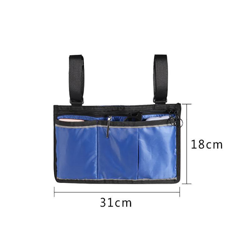 Waterproof Organizer Side Bag for Wheelchairs and Walkers - Black V528-HANGINGBAG-BLACK-58587
