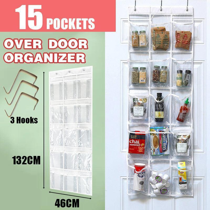 15 Pockets Waterproof Hanging Over The Door Organizer For Accessories Storage V528-HANGINGBAGS-993552