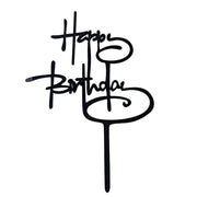 Acrylic Home Happy Birthday Decor Baking Cake Topper Card Party Decor Supply - Pink P20 V528-HAPPY-BIRTHDAY-TOP-P20-4862354
