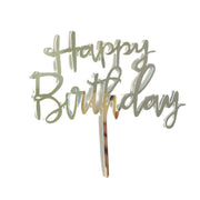 Acrylic Home Happy Birthday Decor Baking Cake Topper Card Party Decor Supply - Pink P20 V528-HAPPY-BIRTHDAY-TOP-P20-4862354