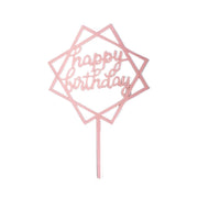 Acrylic Home Happy Birthday Decor Baking Cake Topper Card Party Decor Supply - Pink P20 V528-HAPPY-BIRTHDAY-TOP-P20-4862354