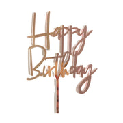 Acrylic Home Happy Birthday Decor Baking Cake Topper Card Party Decor Supply - Pink P20 V528-HAPPY-BIRTHDAY-TOP-P20-4862354