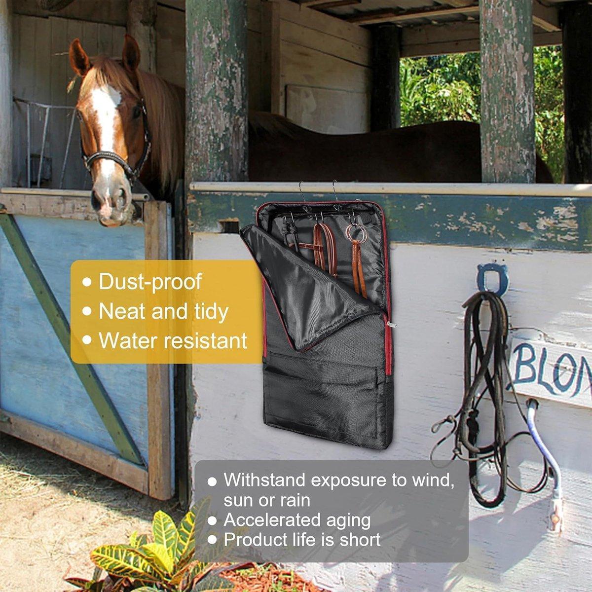 Horse Tack Carry Bag Bridle Halter Bag Pouch Storage Bag Portable Equestrian V528-HARNESS-STORAGE-BAG-533486