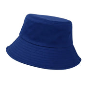 Unisex Men Women Washed Cotton Outdoor Camping Sports Bucket Hats Fisherman Hat - Blue 2 V528-HAT-BLUE-378149