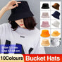 9 Colours Unisex Sun Bucket Hat Perfect for Outdoor Adventures - Grey V528-HAT-GREY-38385