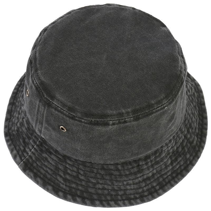 Unisex Men Women Washed Cotton Outdoor Camping Sports Bucket Hats Fisherman Hat - Grey V528-HAT-GREY-978640