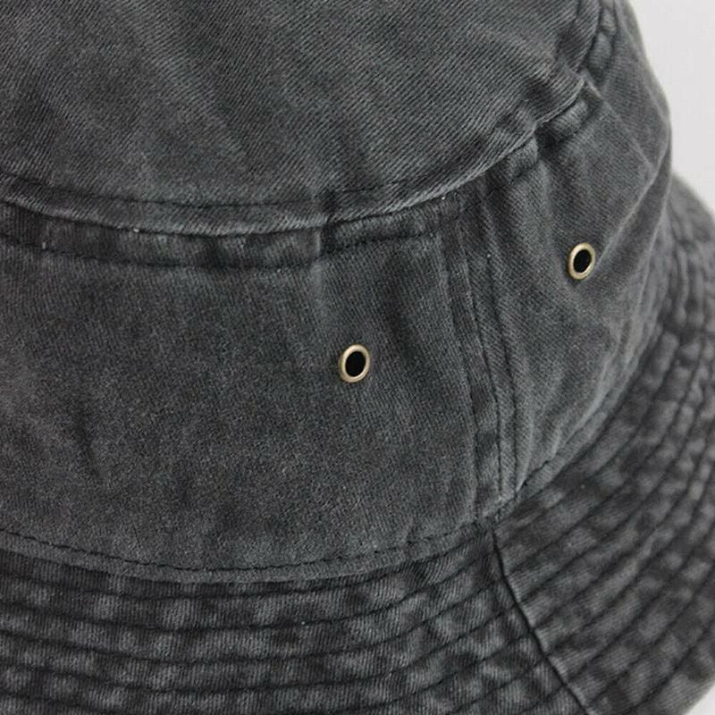 Unisex Men Women Washed Cotton Outdoor Camping Sports Bucket Hats Fisherman Hat - Khaki V528-HAT-KHAKI-49593