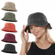 Unisex Men Women Washed Cotton Outdoor Camping Sports Bucket Hats Fisherman Hat - Khaki V528-HAT-KHAKI-49593