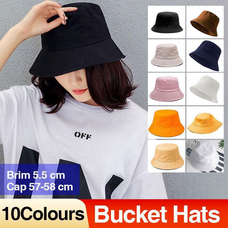 9 Colours Unisex Sun Bucket Hat Perfect for Outdoor Adventures - Orange V528-HAT-ORANGE-47098