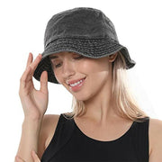 Unisex Men Women Washed Cotton Outdoor Camping Sports Bucket Hats Fisherman Hat - Orange V528-HAT-ORANGE-69388