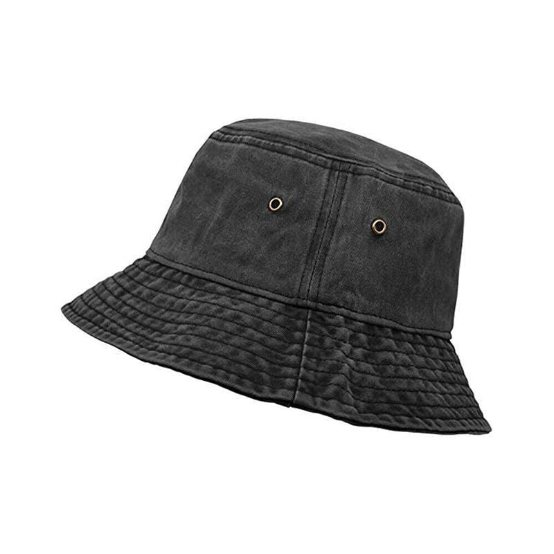 Unisex Men Women Washed Cotton Outdoor Camping Sports Bucket Hats Fisherman Hat - Orange V528-HAT-ORANGE-69388