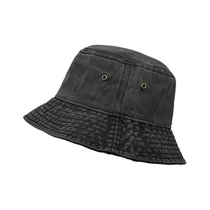 Unisex Men Women Washed Cotton Outdoor Camping Sports Bucket Hats Fisherman Hat - Orange V528-HAT-ORANGE-69388