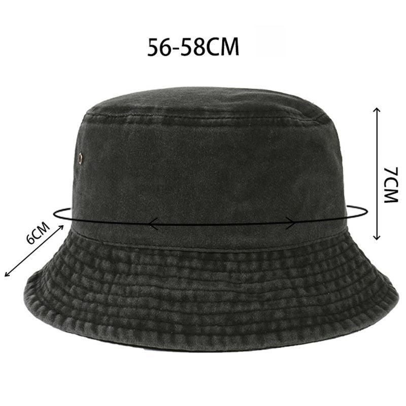 Unisex Men Women Washed Cotton Outdoor Camping Sports Bucket Hats Fisherman Hat - Orange V528-HAT-ORANGE-69388
