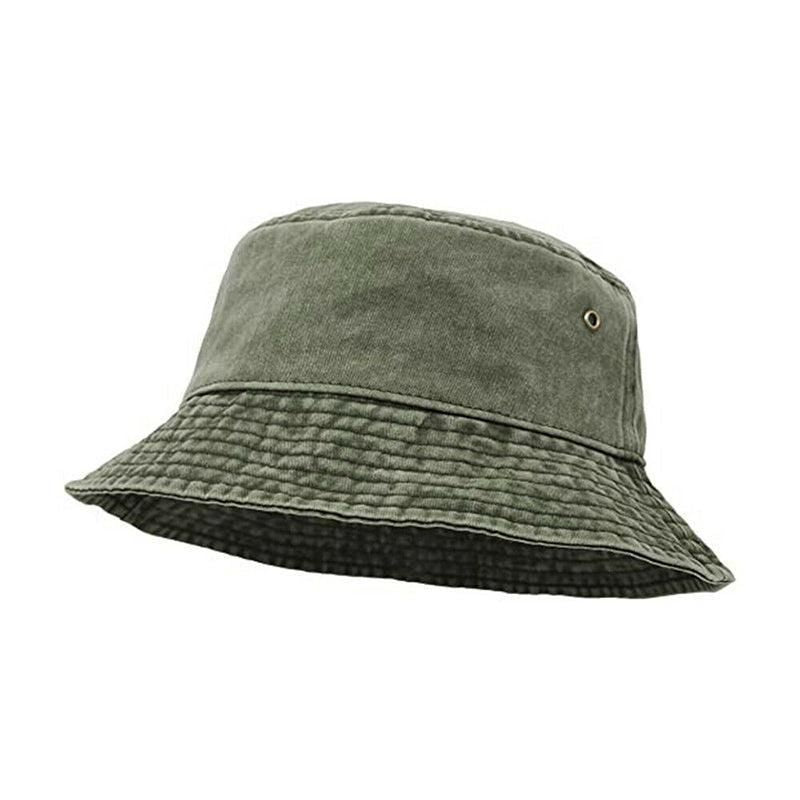 Unisex Men Women Washed Cotton Outdoor Camping Sports Bucket Hats Fisherman Hat - Orange V528-HAT-ORANGE-69388