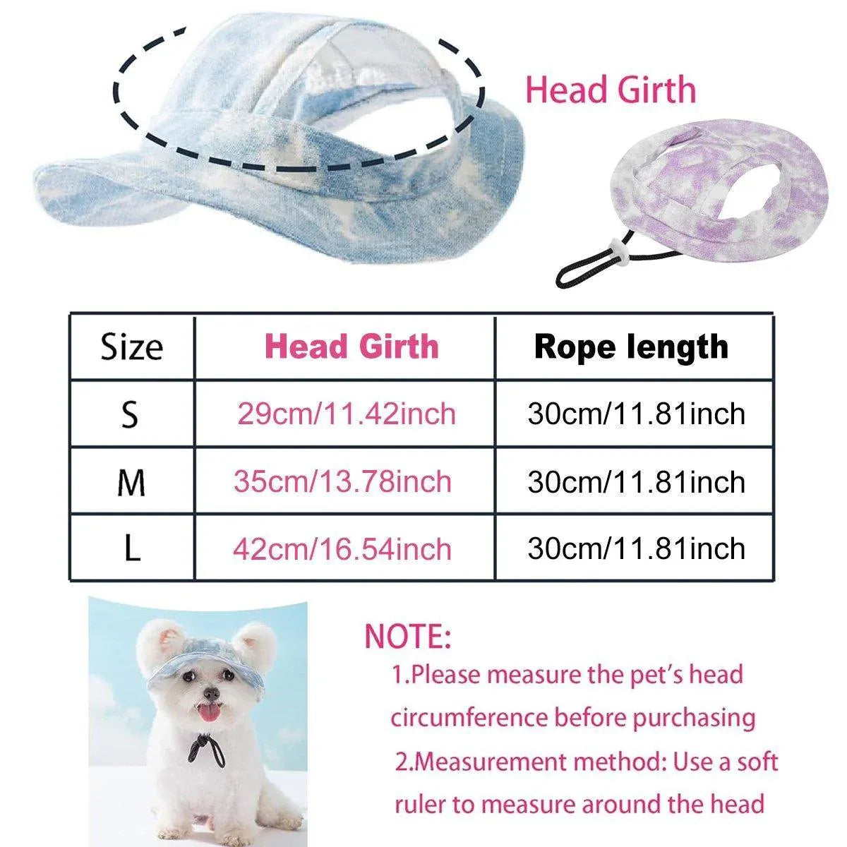 Adjustable Pet Hat with Cute Leaky Ears Sunscreen Fisherman Hat Four Seasons Use - Orange Red - L V528-HAT-ORANGE-L-350755