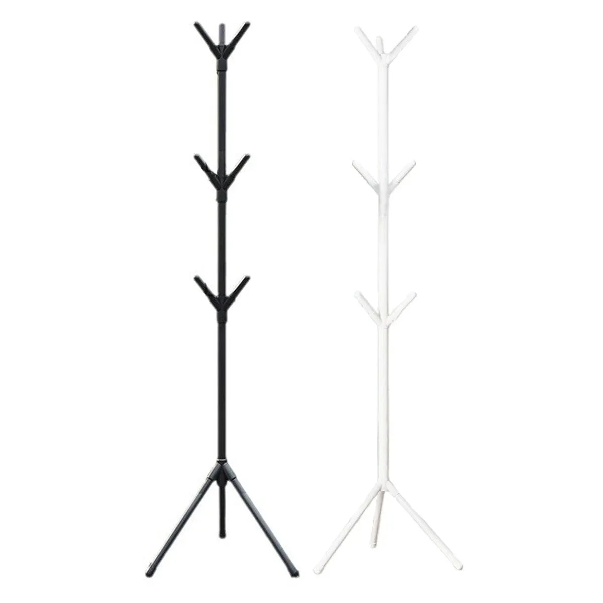 6Hooks Coat Stand Rack Clothes Hanger Hat Tree Jacket Umbrella Storage Organizer - Black V528-HAT-RACK-BLACK-975801