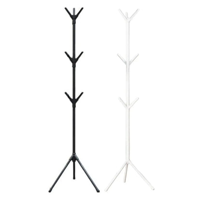 6Hooks Coat Stand Rack Clothes Hanger Hat Tree Jacket Umbrella Storage Organizer - Black V528-HAT-RACK-BLACK-975801