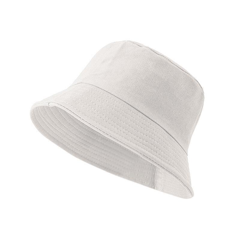 9 Colours Unisex Sun Bucket Hat Perfect for Outdoor Adventures - White V528-HAT-WHITE-15449