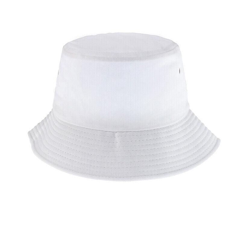 Unisex Men Women Washed Cotton Outdoor Camping Sports Bucket Hats Fisherman Hat - White V528-HAT-WHITE-461943