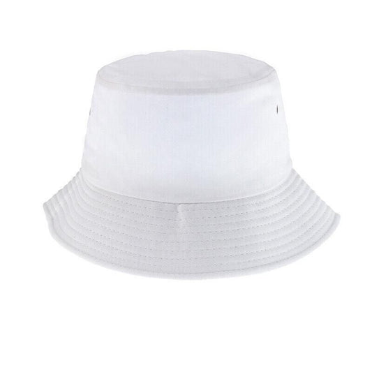 Unisex Men Women Washed Cotton Outdoor Camping Sports Bucket Hats Fisherman Hat - White V528-HAT-WHITE-461943