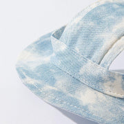 Adjustable Pet Hat with Cute Leaky Ears Sunscreen Fisherman Hat Four Seasons Use - Yellow - M V528-HAT-YELLOW-M-183406