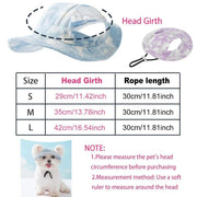Adjustable Pet Hat with Cute Leaky Ears Sunscreen Fisherman Hat Four Seasons Use - Yellow - S V528-HAT-YELLOW-S-976383