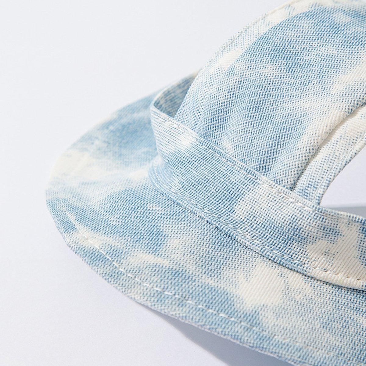 Adjustable Pet Hat with Cute Leaky Ears Sunscreen Fisherman Hat Four Seasons Use - Yellow - S V528-HAT-YELLOW-S-976383